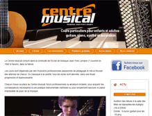 Tablet Screenshot of centremusical.fr